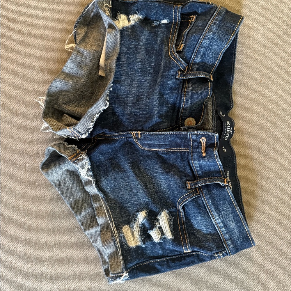 Hollister Dark Wash Denim Shorts